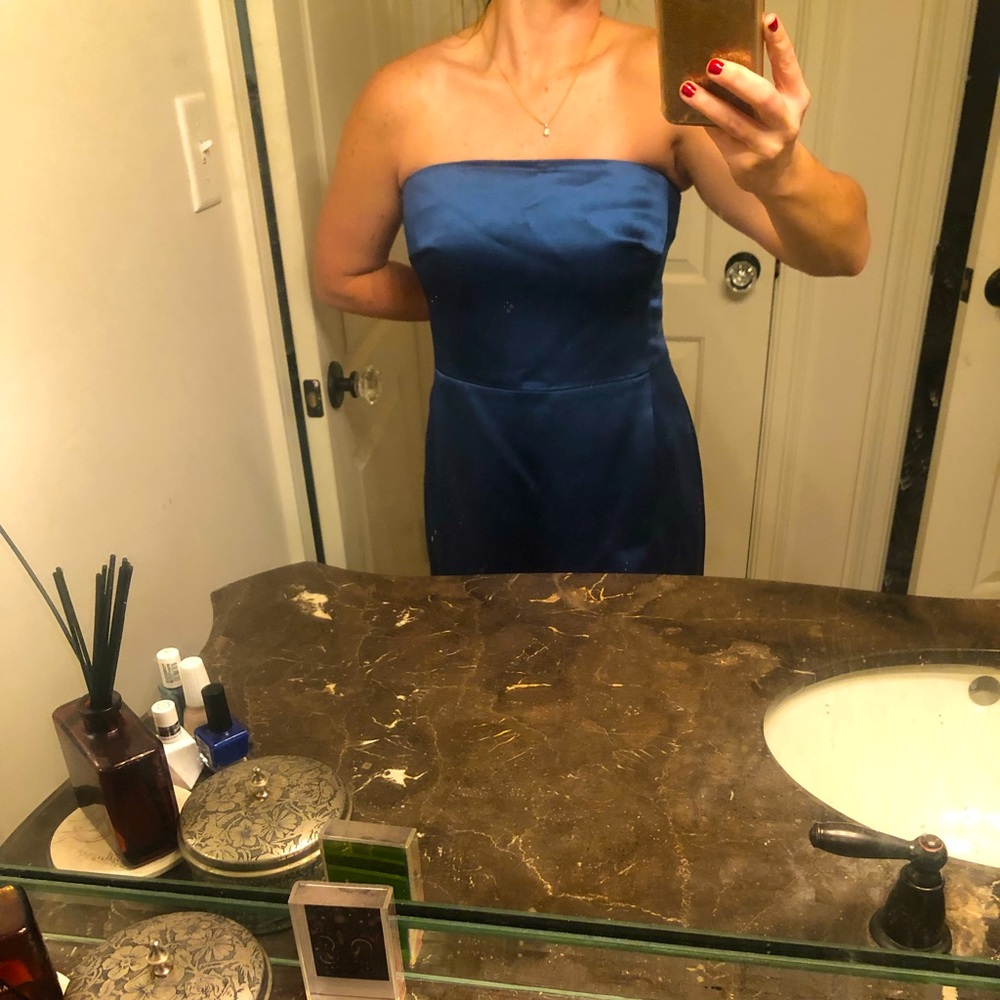 Banana Republic Cerulean Blue Strapless Dress